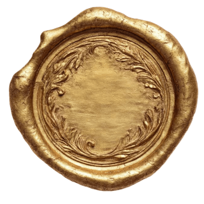Golden wax stamp  by Geet_22 from Pinterest